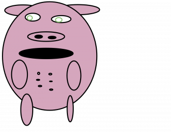 Cochon surpris