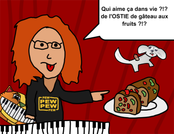 PEW PEW PEW PEW Qui aime ça dans vie ?!? de l'OSTIE de gâteau aux fruits ?!?
